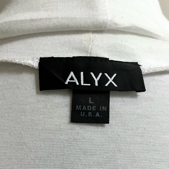 ALYX~Cardigan-Size Large~White with Black Flowers - Picture 6 of 7